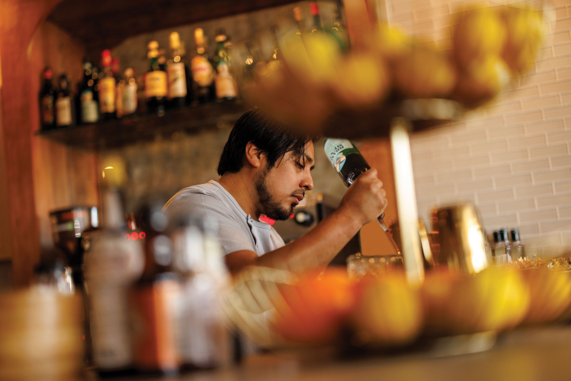 Bicyclette Cookshop bartender Edgar Sierra